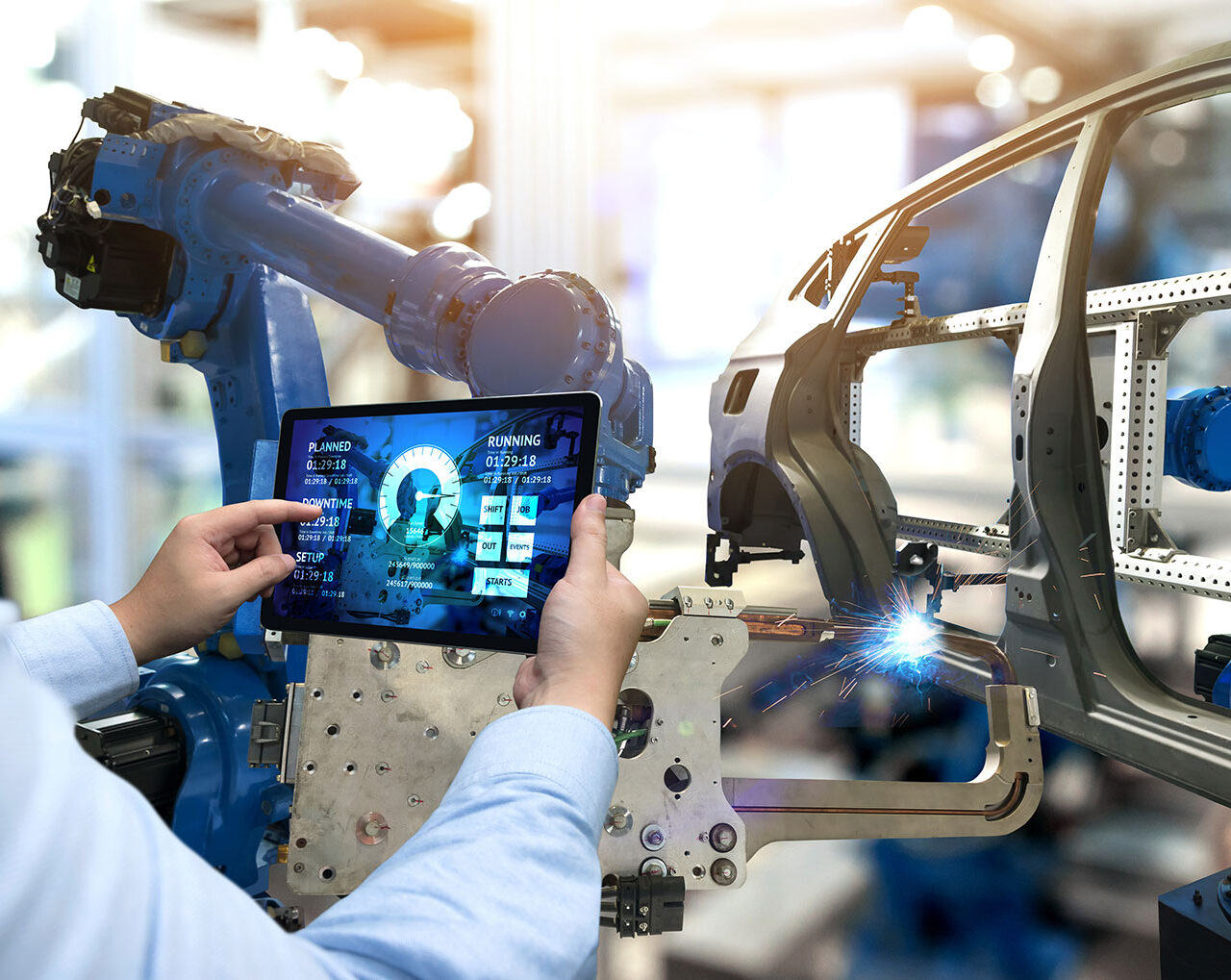 Control remoto seguro de máquinas e IoT en la planta de producción