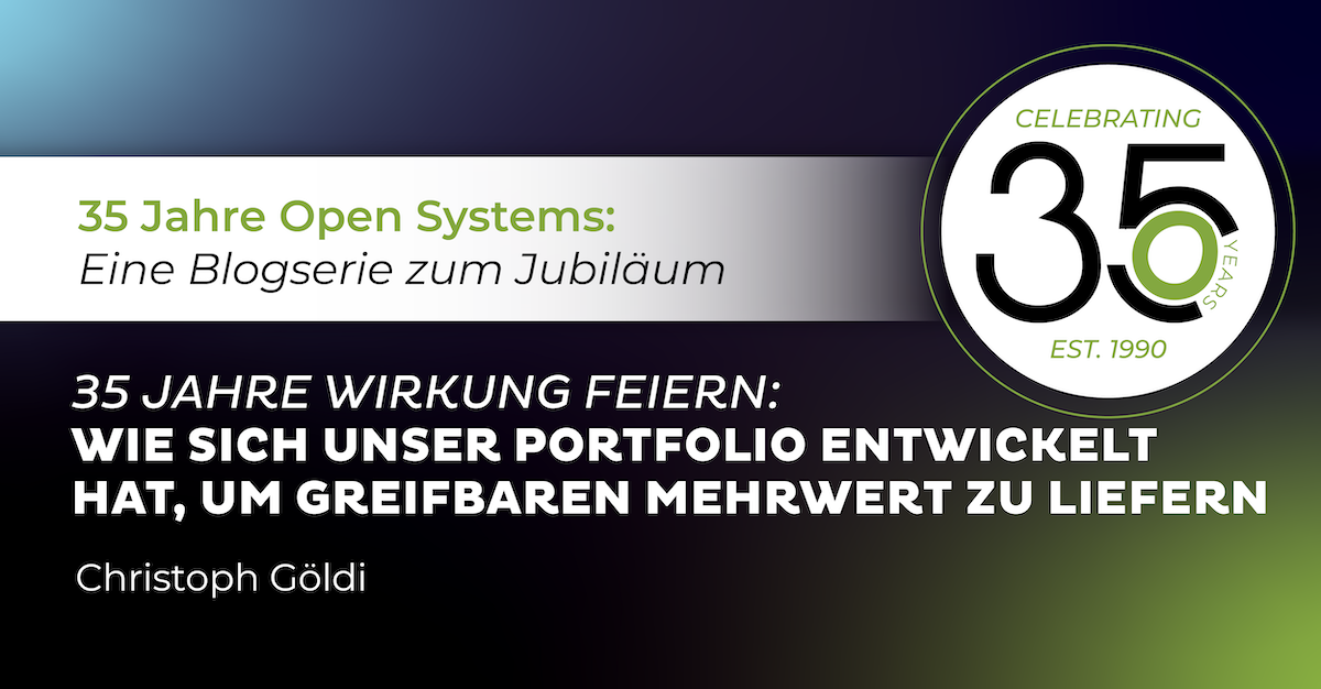35 Jahre Wirkung feiern: Wie sich unser Portfolio entwickelt hat, um greifbaren Mehrwert zu liefern
