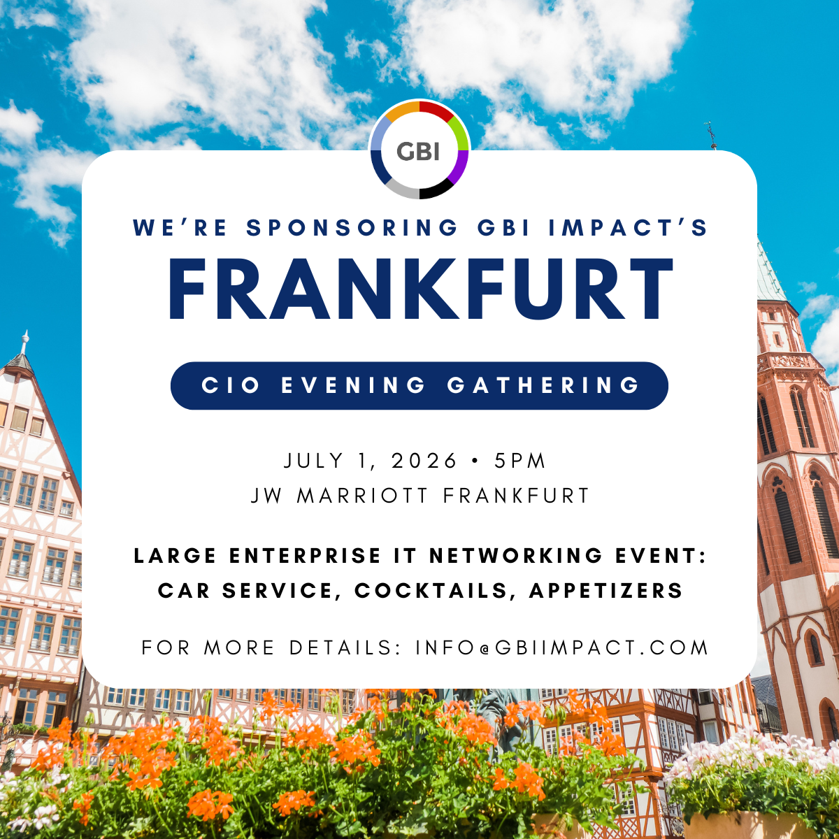 GBI Impact's Frankfurt CIO eventing gathering